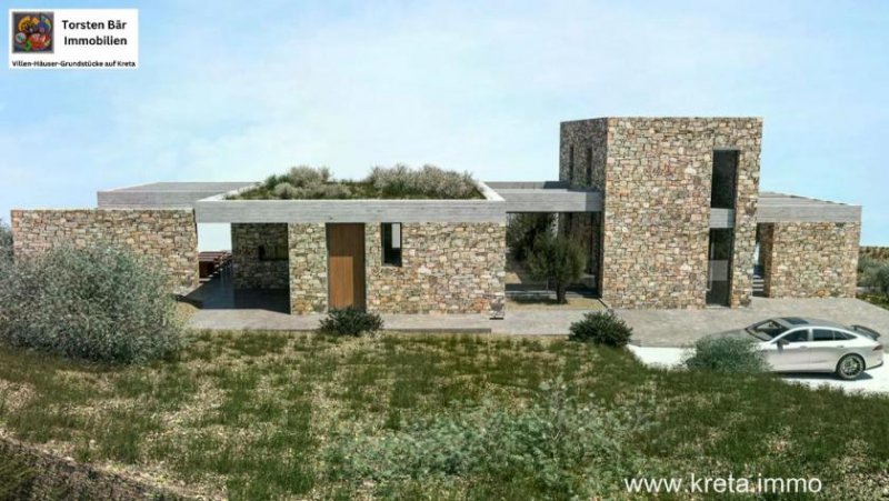 Kamilari 4.972 m² Bauland in Kamilari – Ihr Panoramaplot mit Genehmigung mit Meerblick auf Kreta Grundstück kaufen